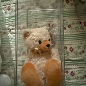 Ty Beanie Baby Curls the Bear – 1995/1996 Retired, Rare, silver star